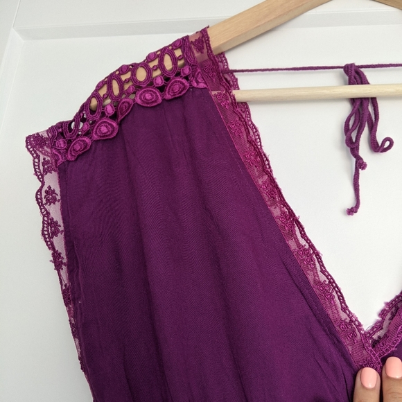 Dex, summer dress, size small, purple - Picture 2 of 4